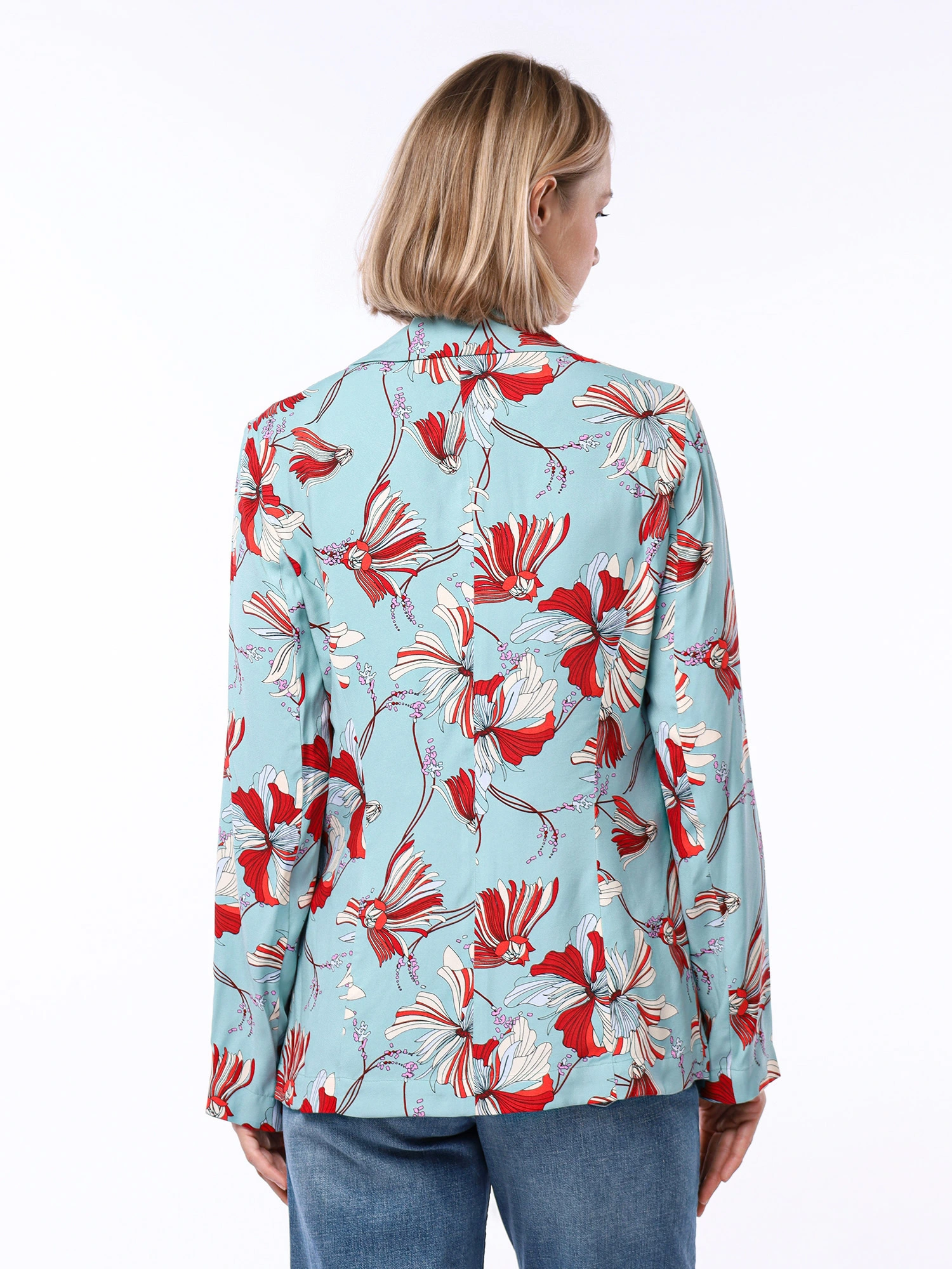 Жакет из вискозы с принтом